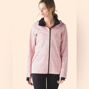 Lululemon Runaway Jacket Speckle Parfait Pink Size 8